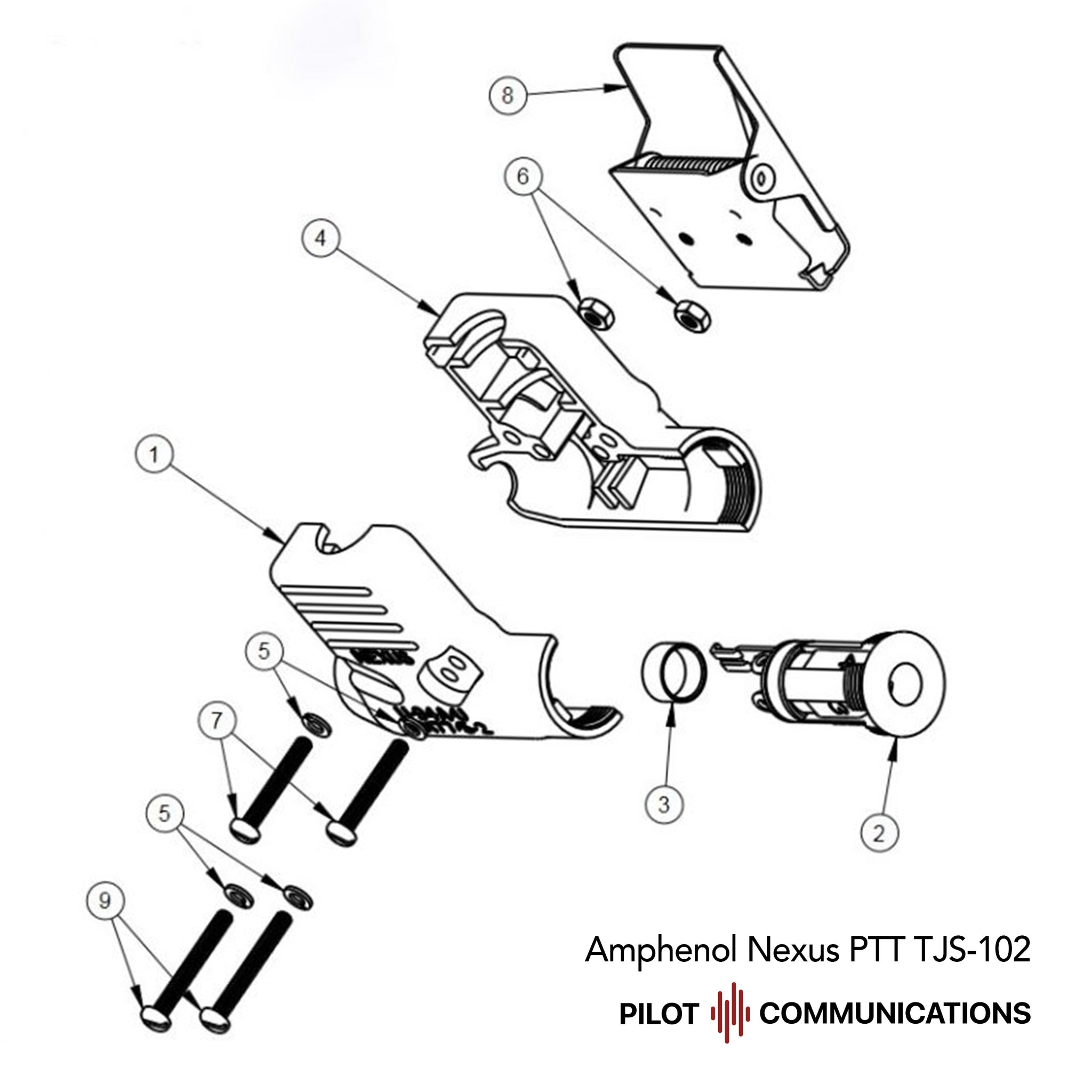 Nexus TJS-102 (U94A/U) Press-to Talk Switch