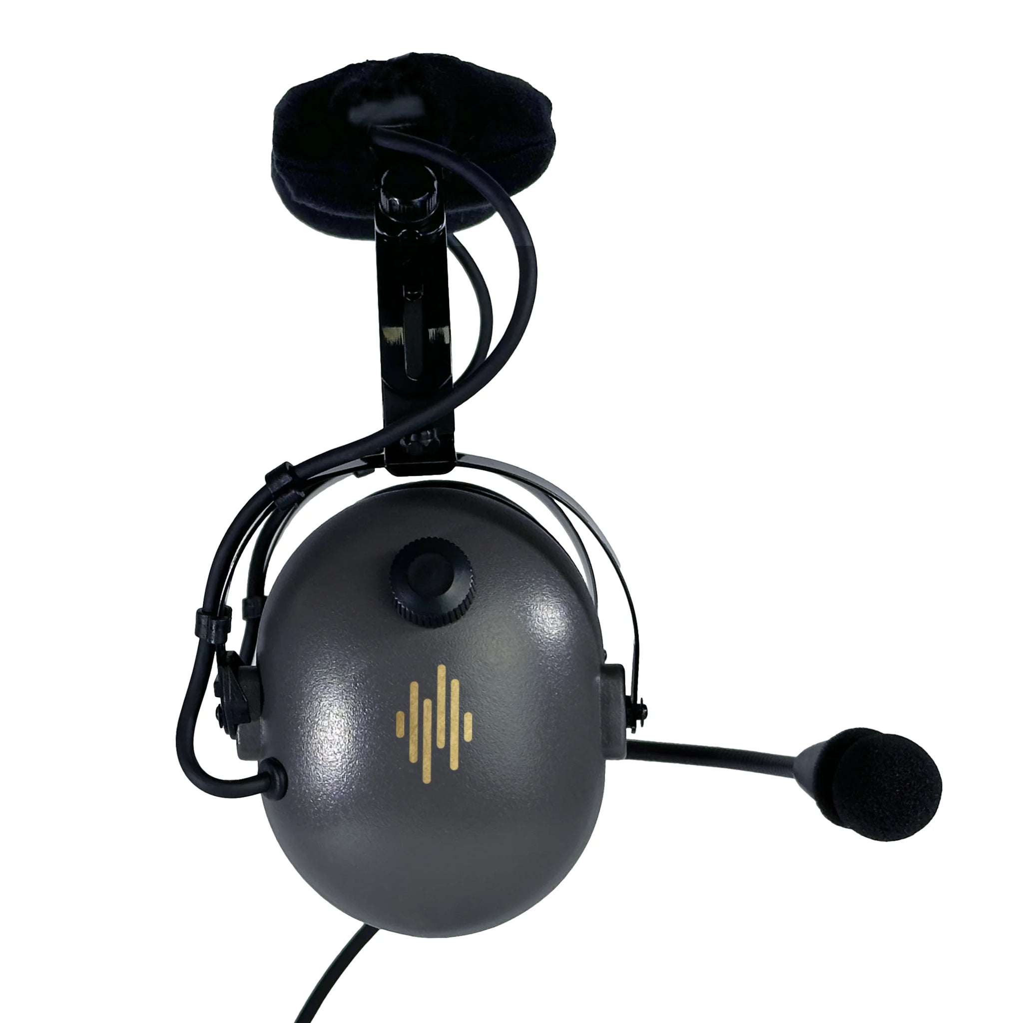 PA-12.8S Aviation Headset - Dual GA Plugs (Mono/Stereo)