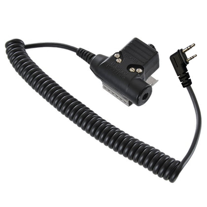 Pilot PA-50HA25 Helicopter Headset Adaptor for Icom IC-A25 with Nexus TJS102 (U94A/U) PTT switch